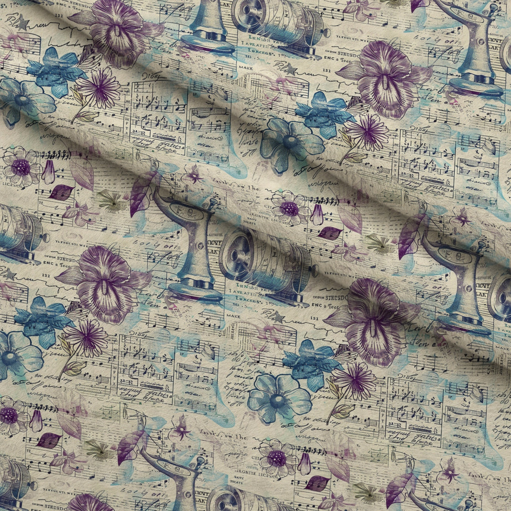 Vintage Notions Pattern 12 Minky Fabric — plush minky folded close-up preview (mv-minky-v1:lying)