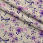 Vintage Notions Pattern 3 Minky Fabric — plush minky folded close-up preview (mv-minky-v1:lying)