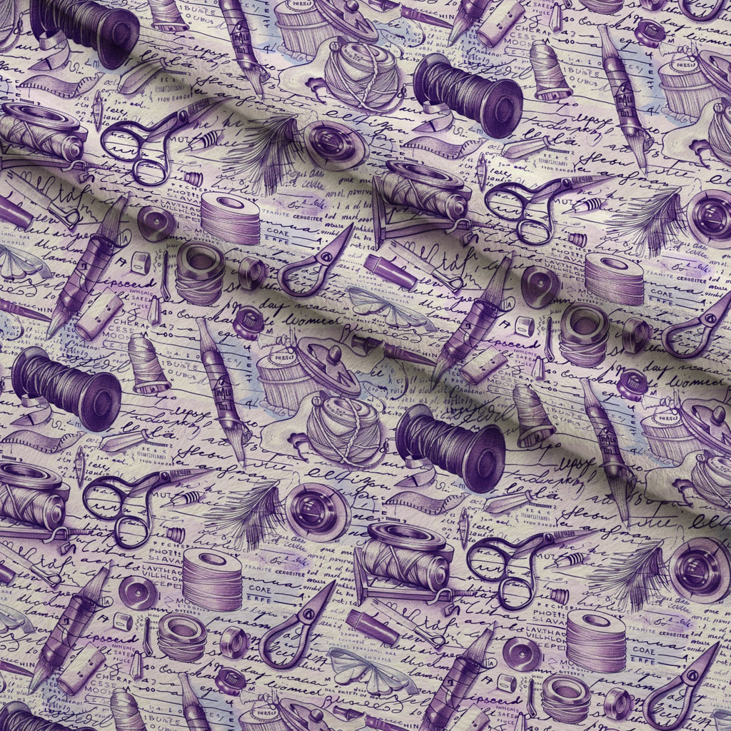Vintage Notions Pattern 8 Minky Fabric — plush minky folded close-up preview (mv-minky-v1:lying)
