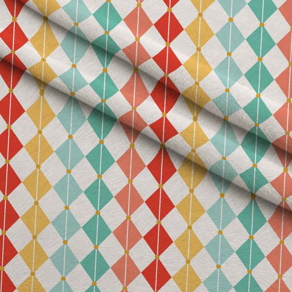 Vintage Yuletide Pattern 2 Minky Fabric — plush minky folded close-up preview (mv-minky-v1:lying)