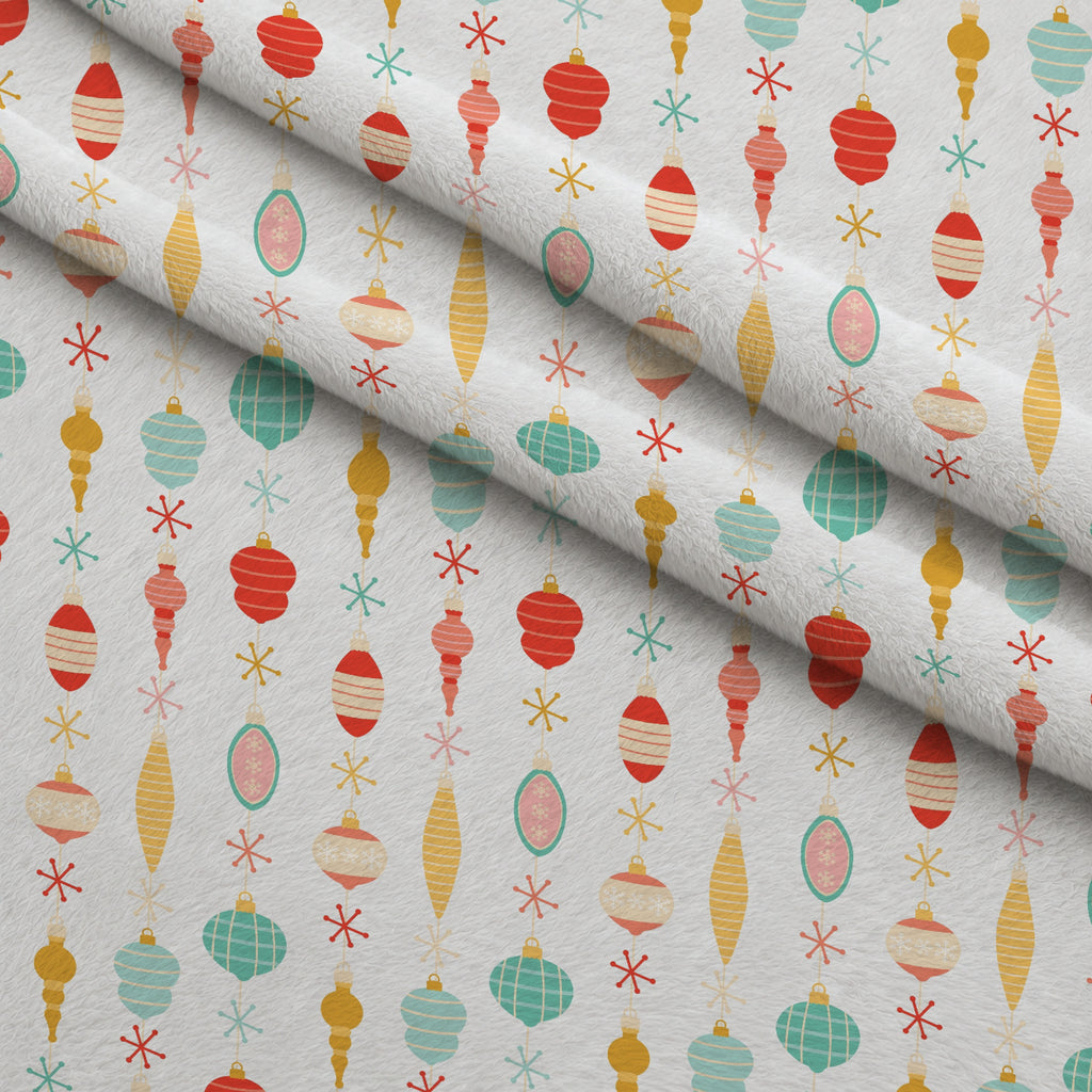 Vintage Yuletide Pattern 4 Minky Fabric — plush minky folded close-up preview (mv-minky-v1:lying)