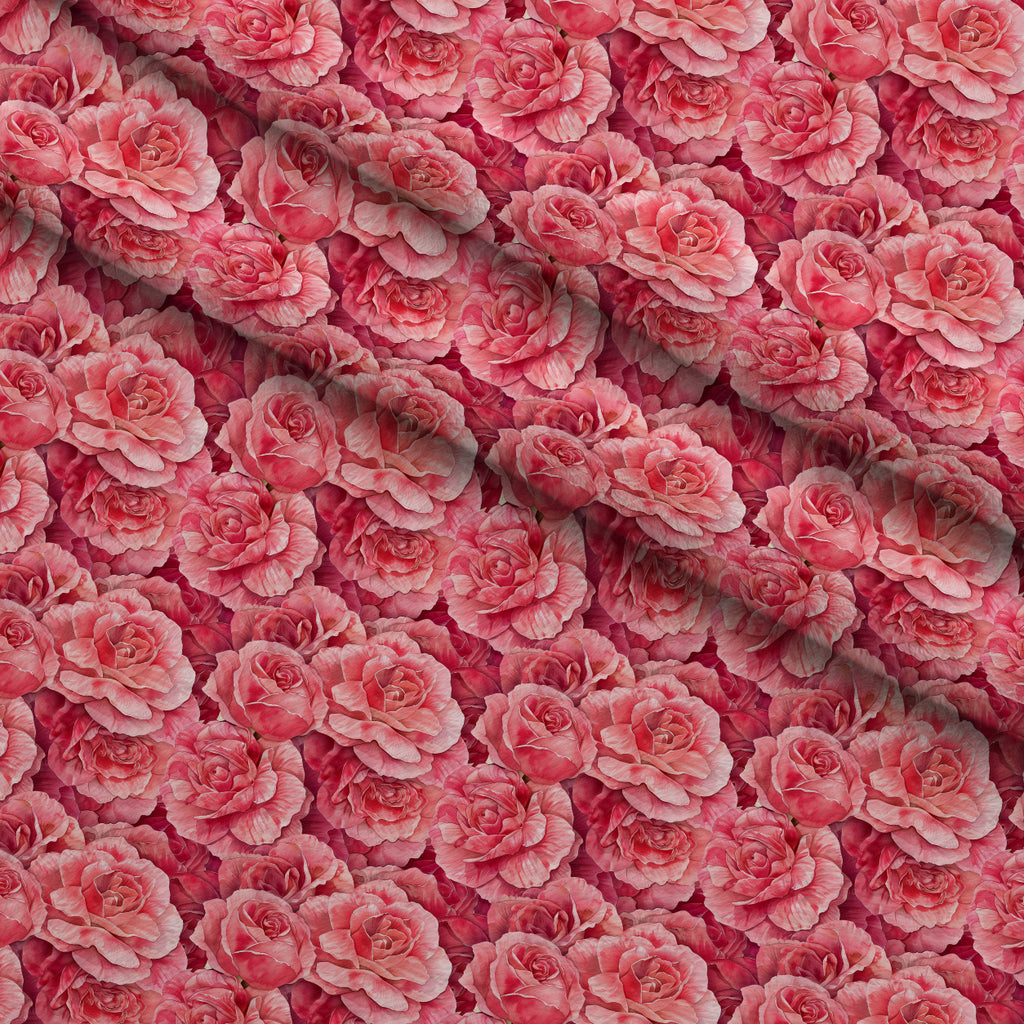 Watercolor Garden Year Pattern 6 Minky Fabric — plush minky folded close-up preview (mv-minky-v1:lying)