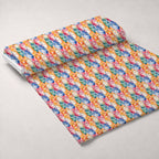 Watercolor Whiskers Pattern 3 Minky Fabric — plush minky unrolled bolt preview (mv-minky-v1:bolt)