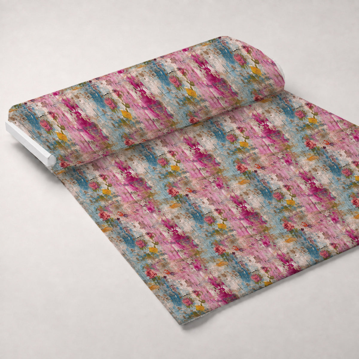 Weathered Blooms Pattern 1 Minky Fabric — plush minky unrolled bolt preview (mv-minky-v1:bolt)