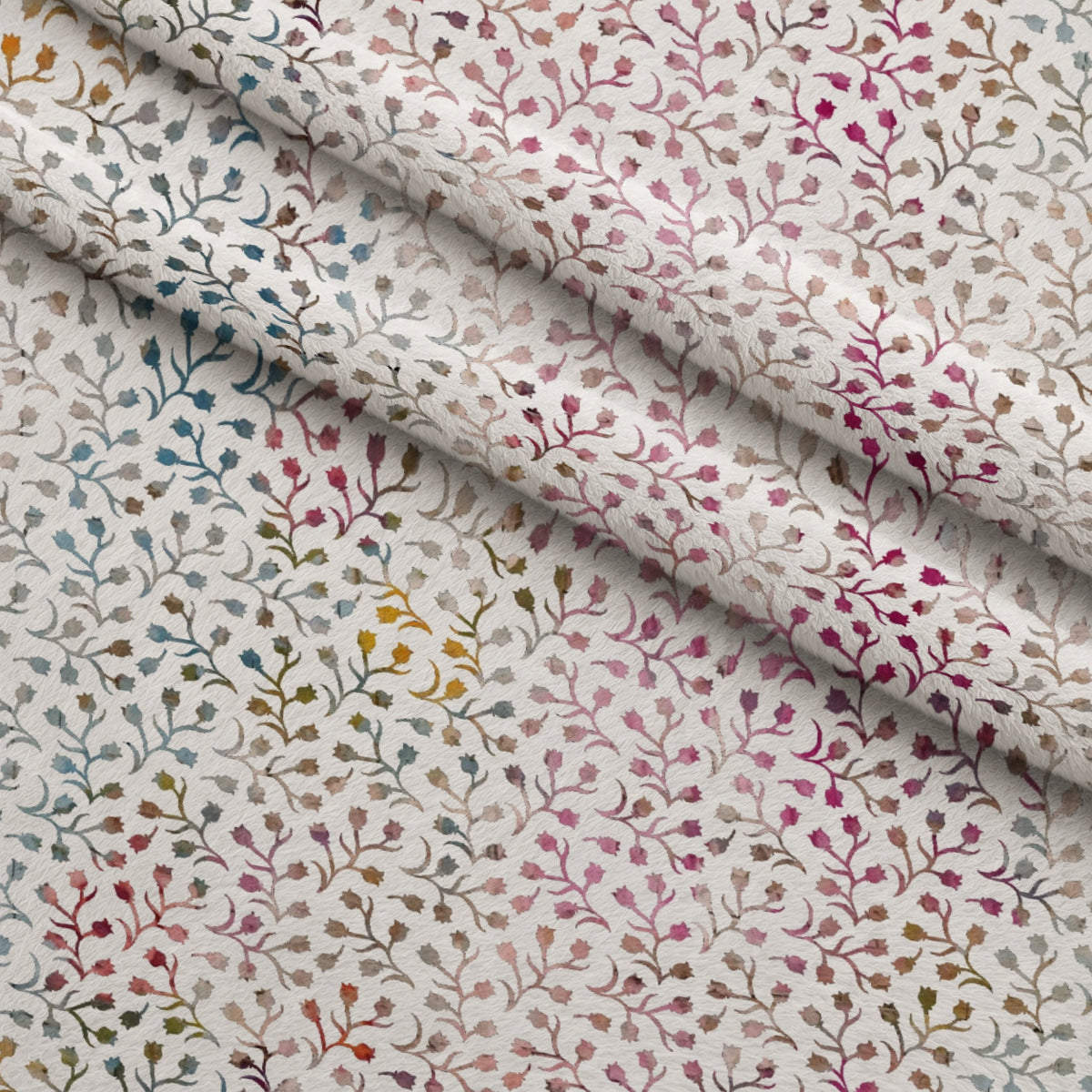 Weathered Blooms Pattern 24 Minky Fabric — plush minky folded close-up preview (mv-minky-v1:lying)