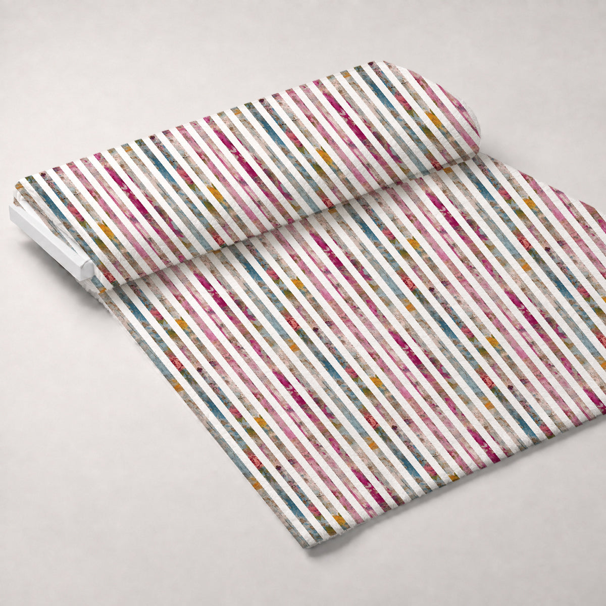 Weathered Blooms Pattern 25 Minky Fabric — plush minky unrolled bolt preview (mv-minky-v1:bolt)