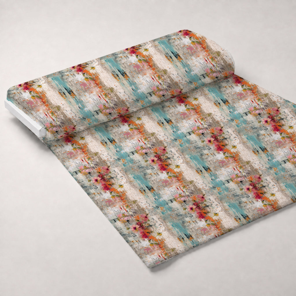 Weathered Blooms Pattern 4 Minky Fabric — plush minky unrolled bolt preview (mv-minky-v1:bolt)