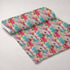 Weathered Blooms Pattern 8 Minky Fabric — plush minky unrolled bolt preview (mv-minky-v1:bolt)