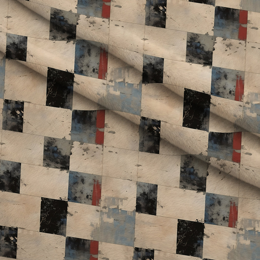 Weathered Masonry Pattern 13 Minky Fabric — plush minky folded close-up preview (mv-minky-v1:lying)