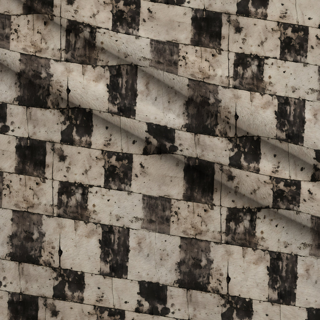 Weathered Masonry Pattern 3 Minky Fabric — plush minky folded close-up preview (mv-minky-v1:lying)