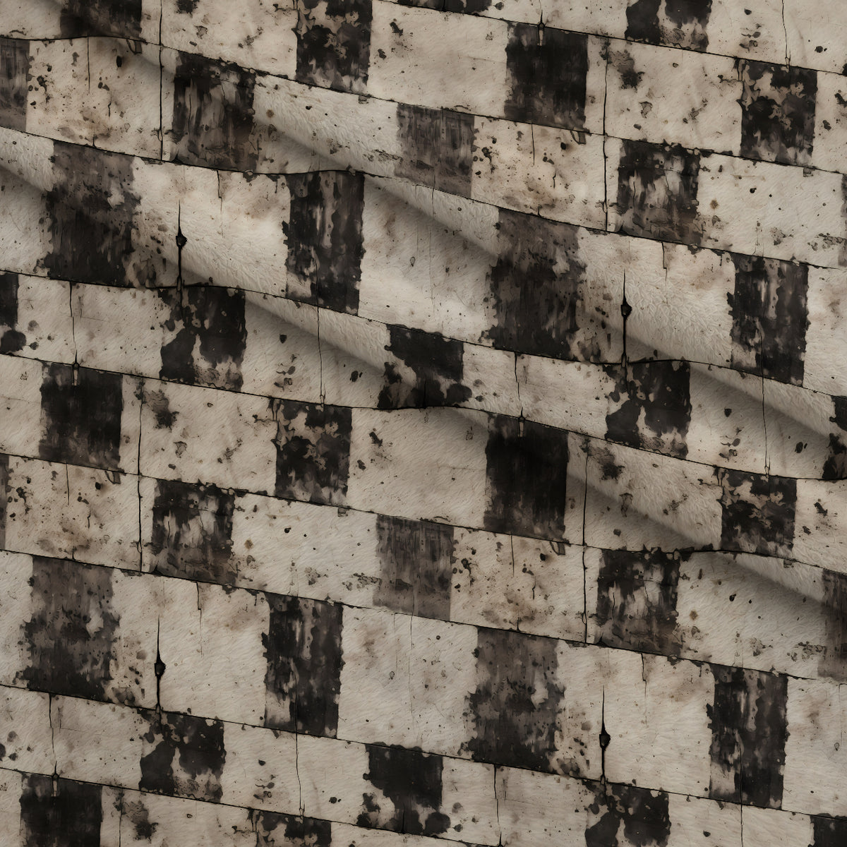 Weathered Masonry Pattern 3 Minky Fabric — plush minky folded close-up preview (mv-minky-v1:lying)