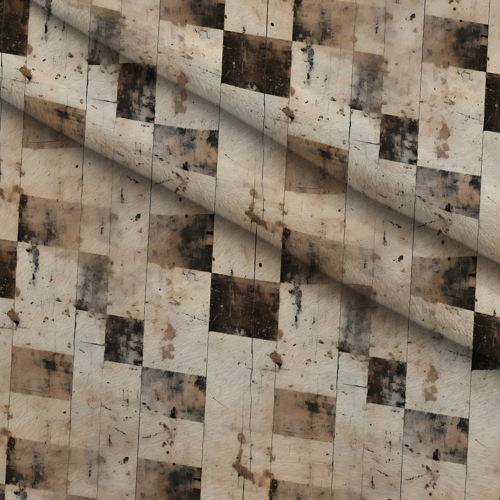 Weathered Masonry Pattern 5 Minky Fabric — plush minky folded close-up preview (mv-minky-v1:lying)
