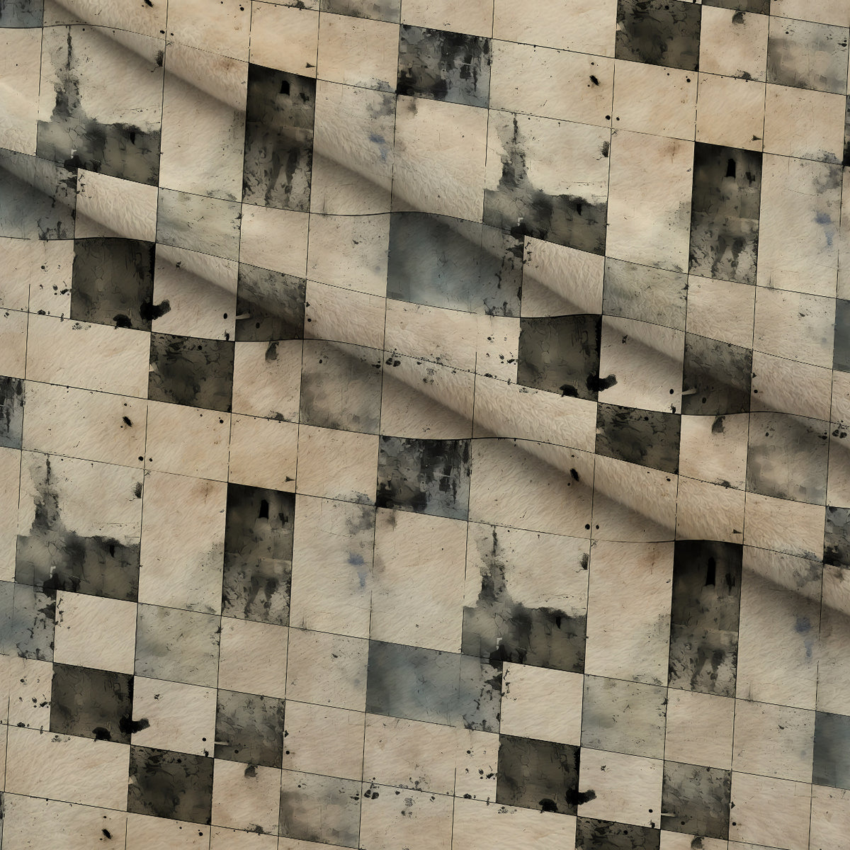 Weathered Masonry Pattern 8 Minky Fabric — plush minky folded close-up preview (mv-minky-v1:lying)