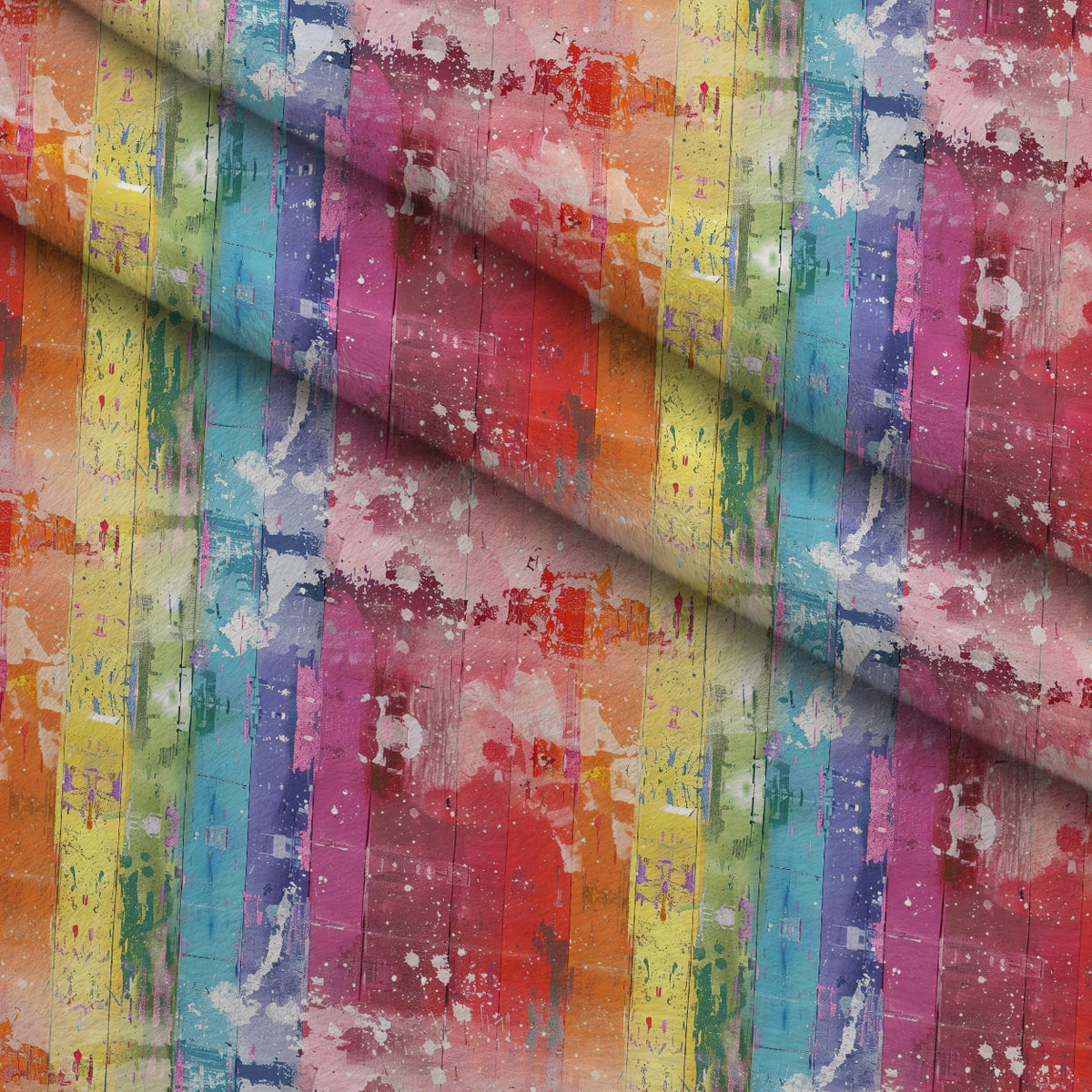 Weathered Spectrum Pattern 11 Minky Fabric — plush minky folded close-up preview (mv-minky-v1:lying)