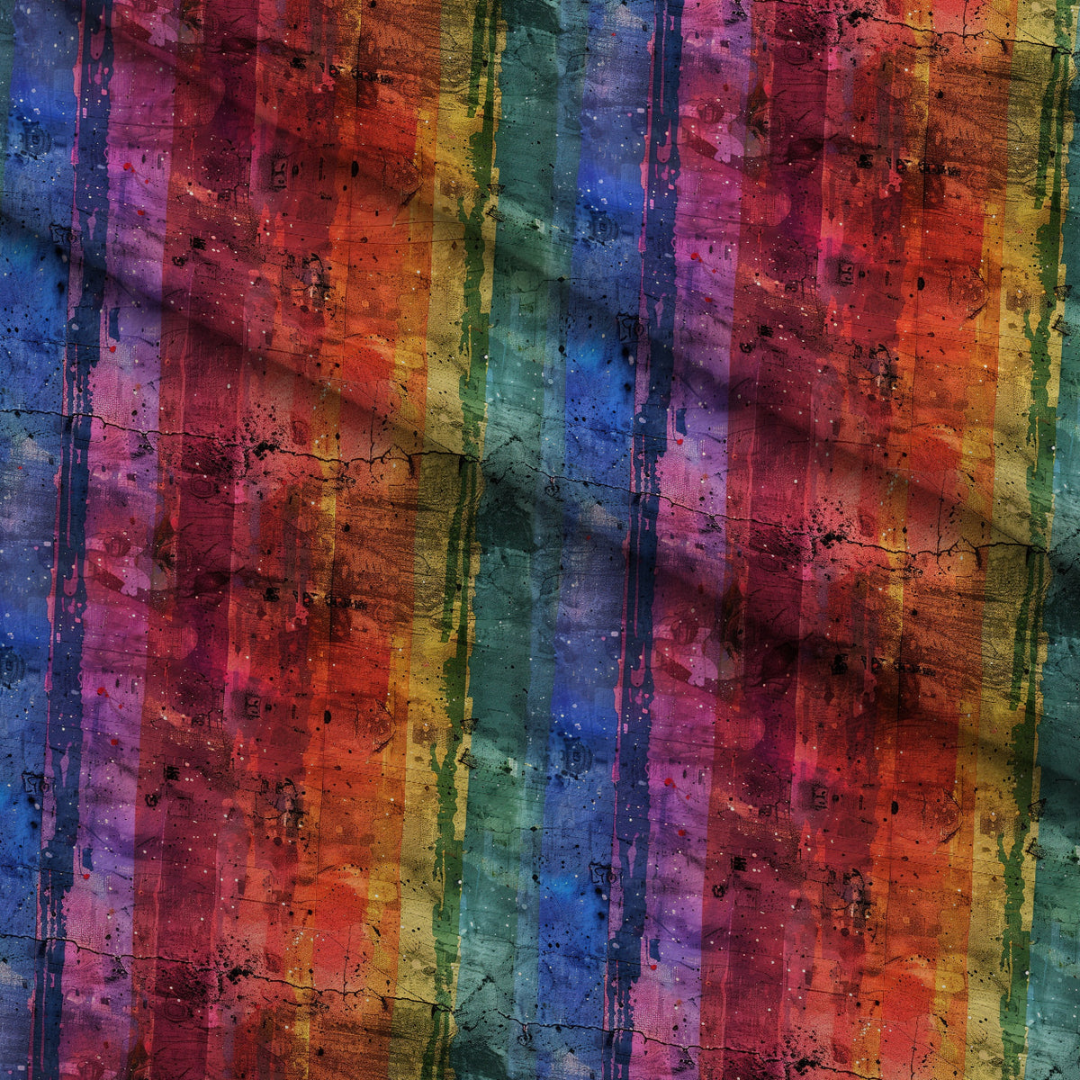 Weathered Spectrum Pattern 2 Minky Fabric — plush minky folded close-up preview (mv-minky-v1:lying)