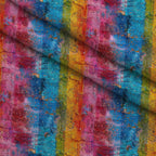 Weathered Spectrum Pattern 3 Minky Fabric — plush minky folded close-up preview (mv-minky-v1:lying)