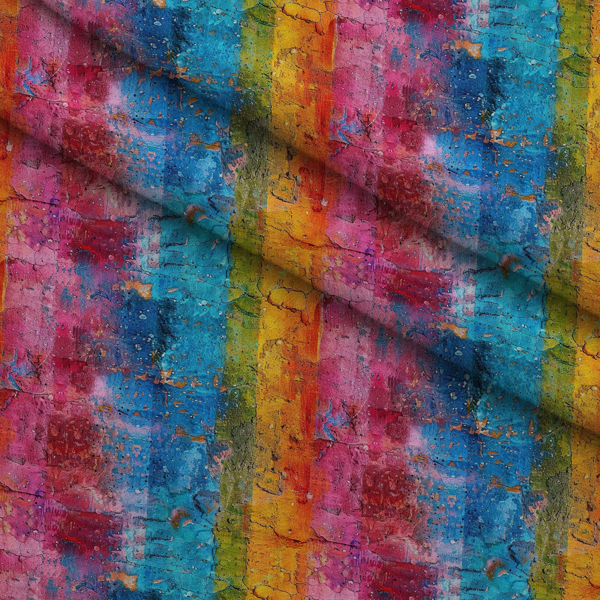 Weathered Spectrum Pattern 3 Minky Fabric — plush minky folded close-up preview (mv-minky-v1:lying)
