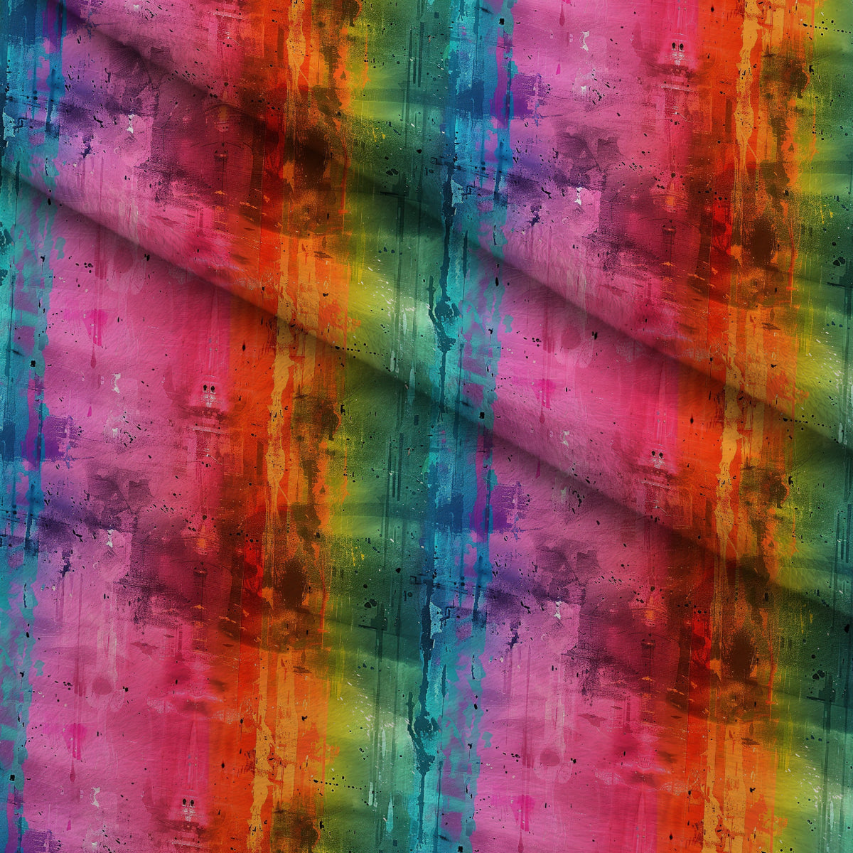 Weathered Spectrum Pattern 4 Minky Fabric — plush minky folded close-up preview (mv-minky-v1:lying)