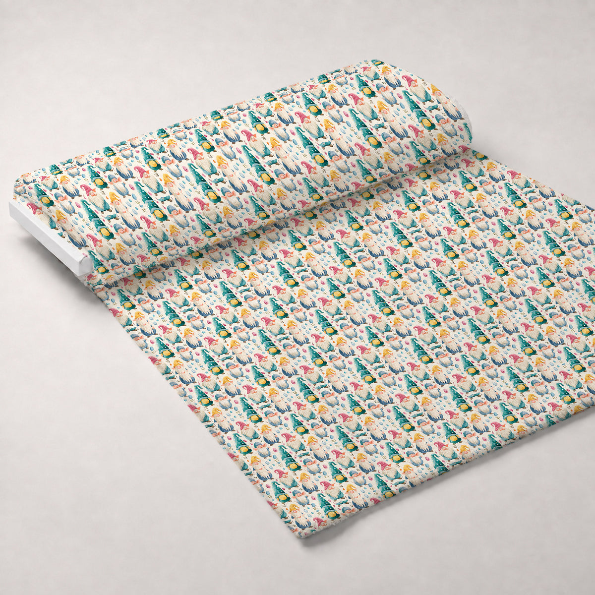 Whiskered Egg Hunt Pattern 1 Minky Fabric — plush minky unrolled bolt preview (mv-minky-v1:bolt)