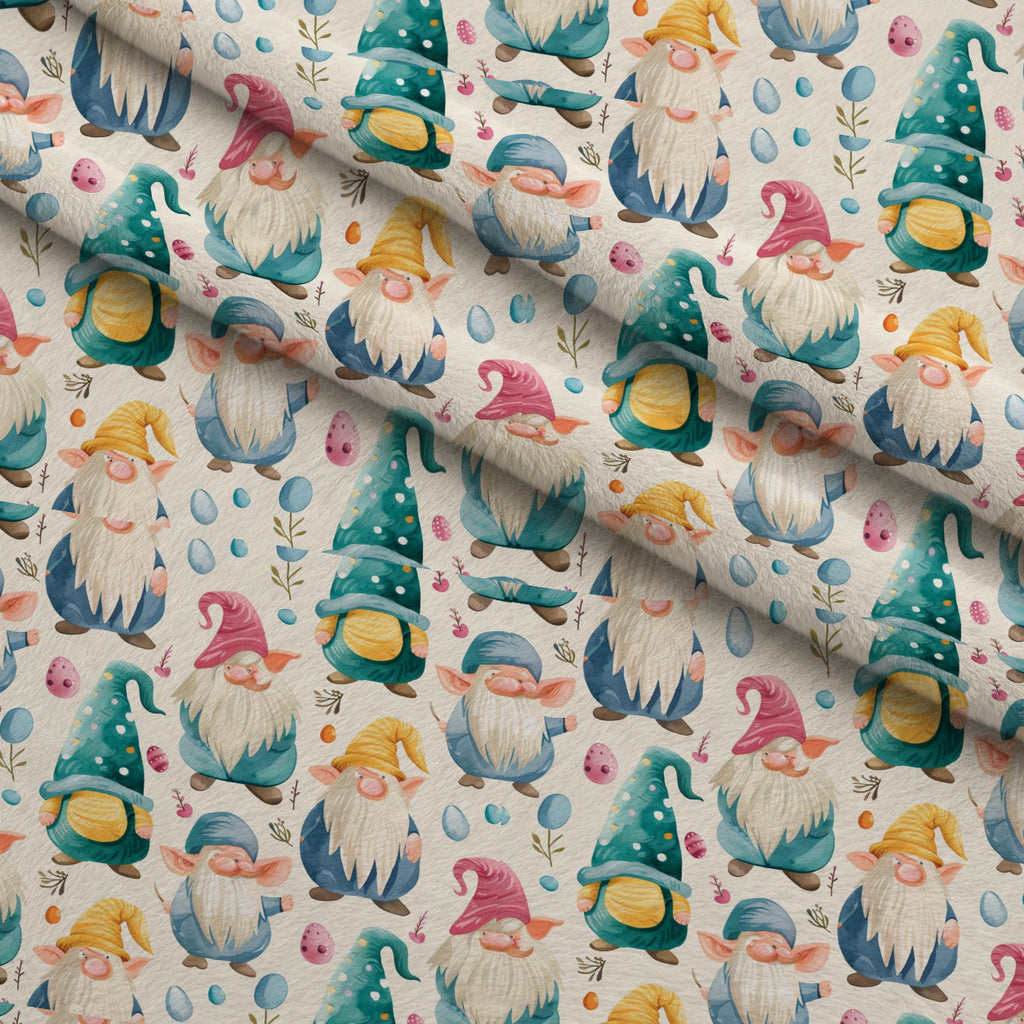 Whiskered Egg Hunt Pattern 1 Minky Fabric — plush minky folded close-up preview (mv-minky-v1:lying)