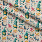 Whiskered Egg Hunt Pattern 1 Minky Fabric — plush minky folded close-up preview (mv-minky-v1:lying)