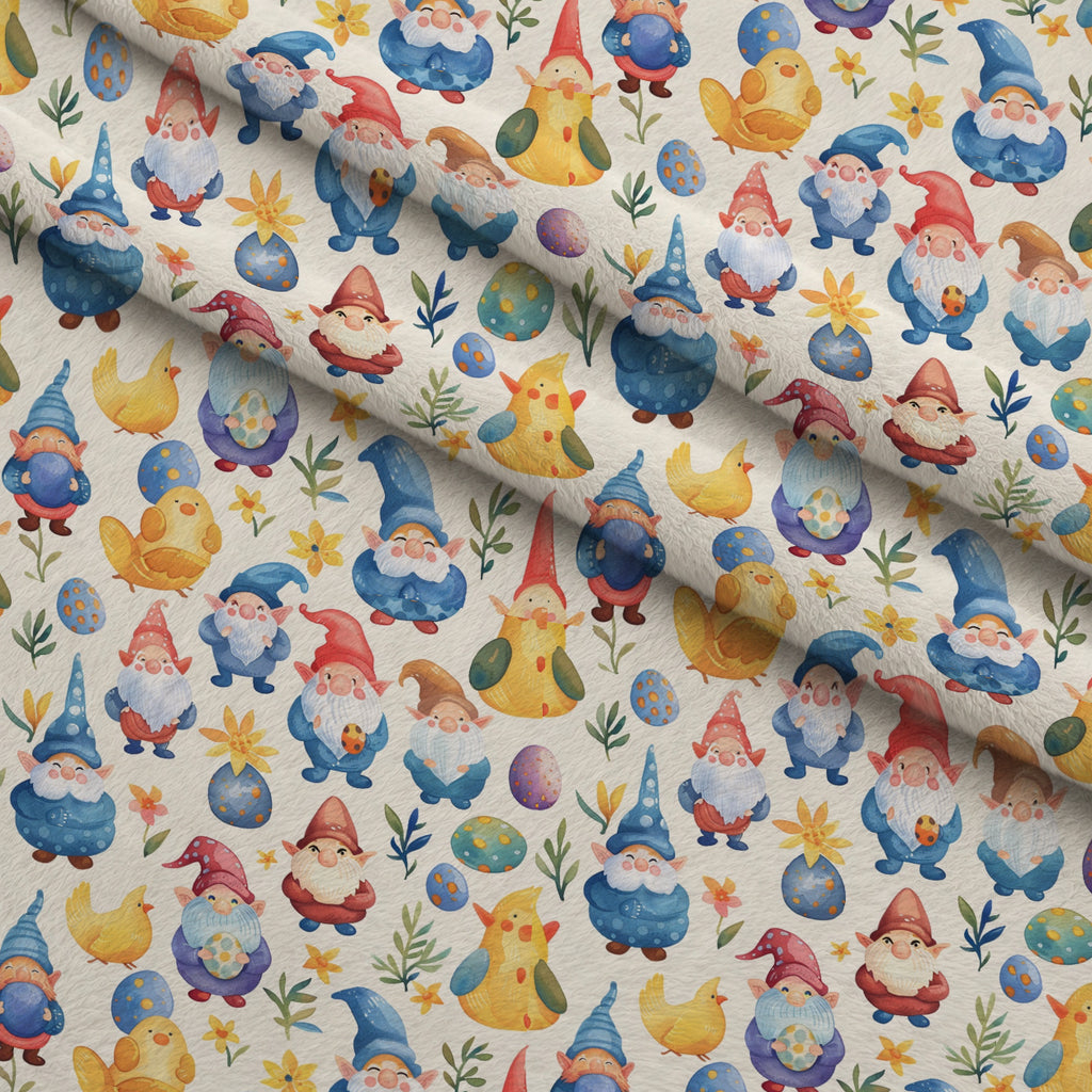 Whiskered Egg Hunt Pattern 2 Minky Fabric — plush minky folded close-up preview (mv-minky-v1:lying)