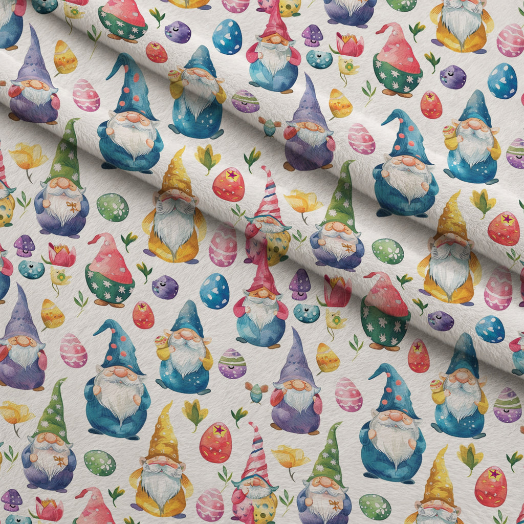 Whiskered Egg Hunt Pattern 3 Minky Fabric — plush minky folded close-up preview (mv-minky-v1:lying)