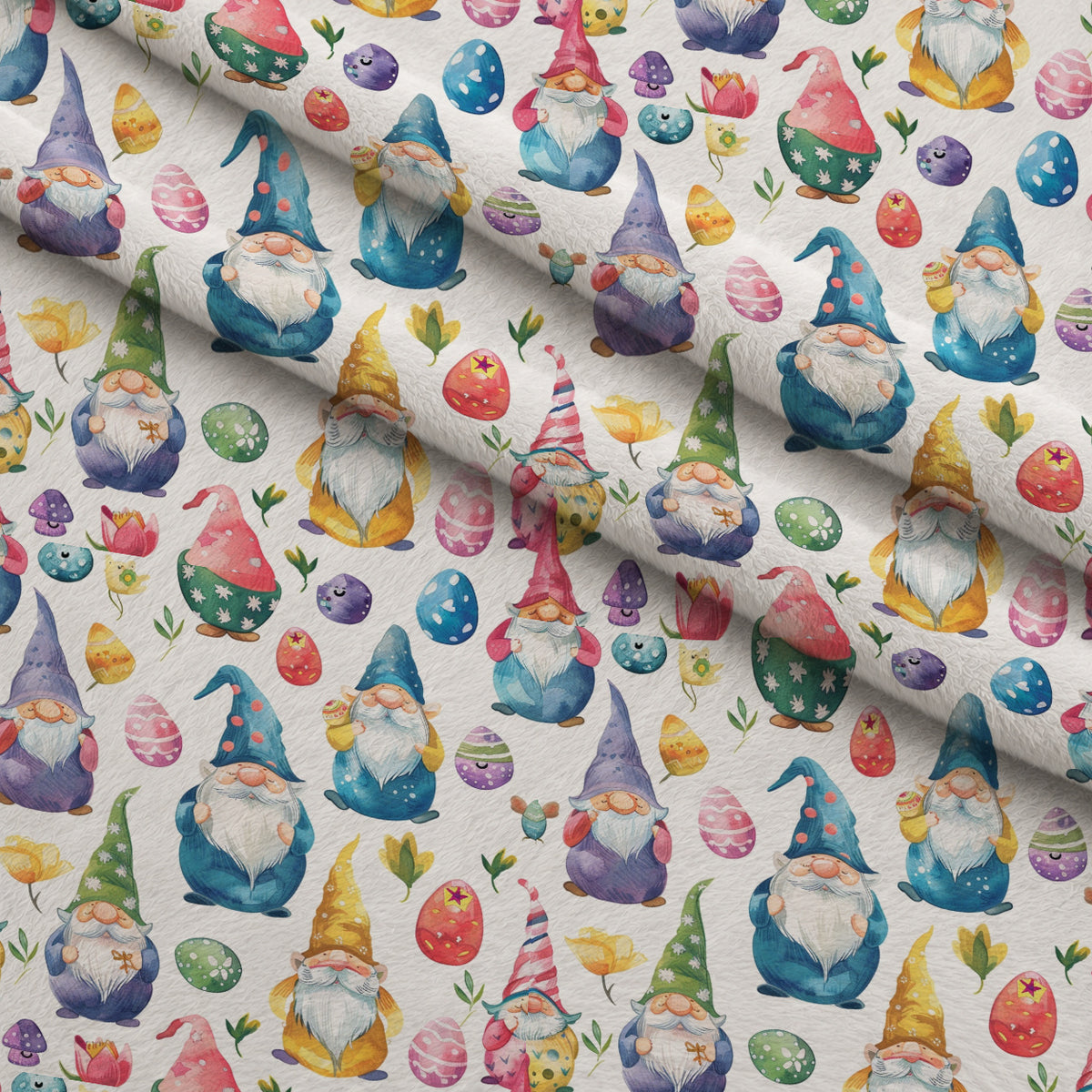 Whiskered Egg Hunt Pattern 3 Minky Fabric — plush minky folded close-up preview (mv-minky-v1:lying)