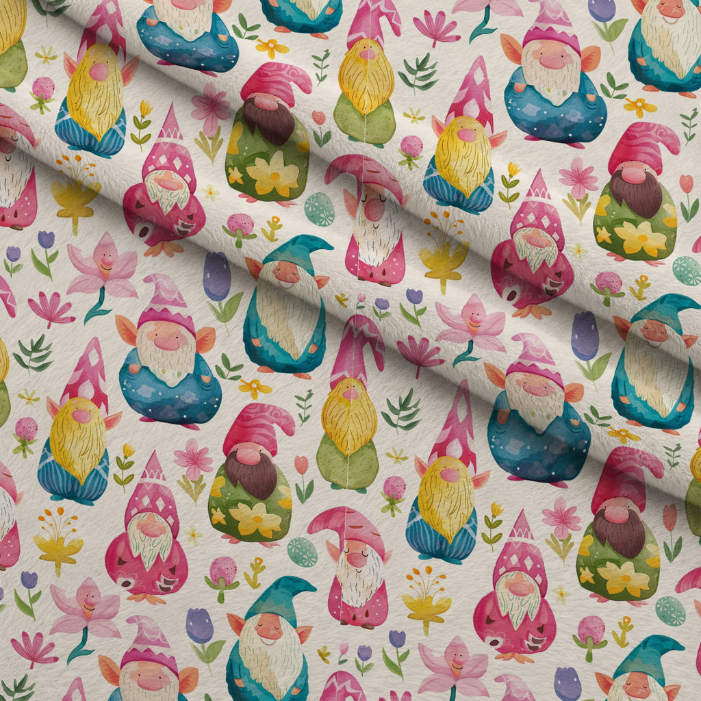 Whiskered Egg Hunt Pattern 6 Minky Fabric — plush minky folded close-up preview (mv-minky-v1:lying)