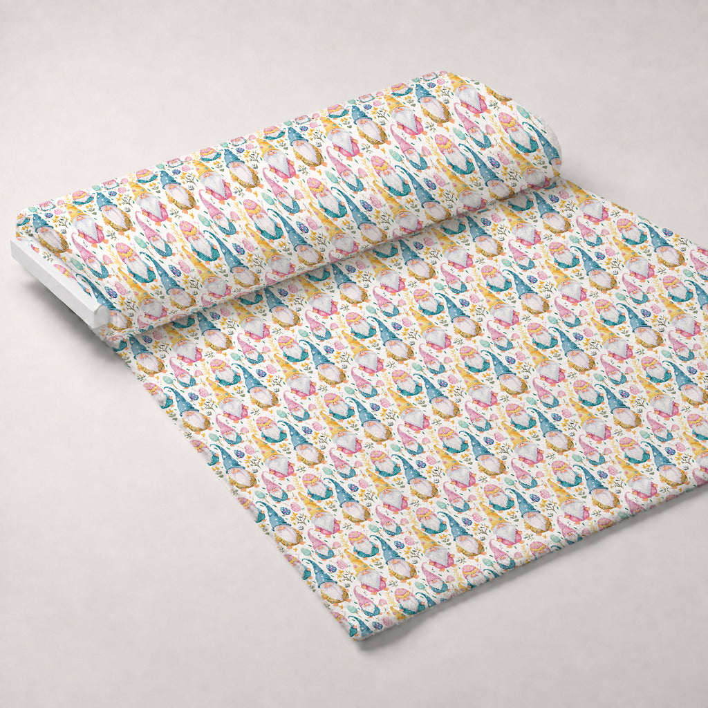 Whiskered Egg Hunt Pattern 7 Minky Fabric — plush minky unrolled bolt preview (mv-minky-v1:bolt)