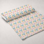 Whiskered Egg Hunt Pattern 7 Minky Fabric — plush minky unrolled bolt preview (mv-minky-v1:bolt)