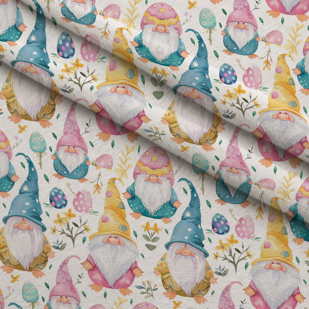Whiskered Egg Hunt Pattern 7 Minky Fabric — plush minky folded close-up preview (mv-minky-v1:lying)