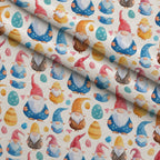 Whiskered Egg Hunt Pattern 9 Minky Fabric — plush minky folded close-up preview (mv-minky-v1:lying)