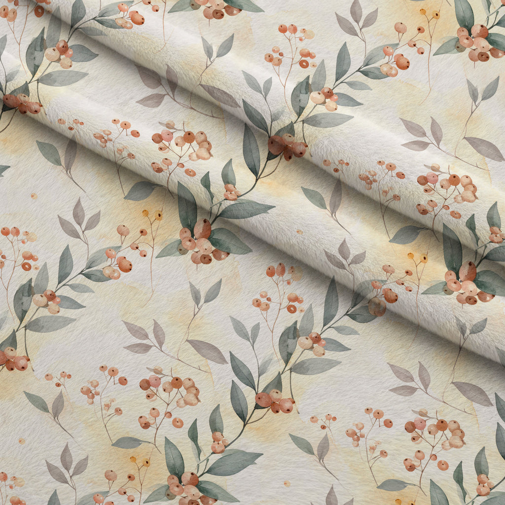 Whispering Winter Botanicals Pattern 1 Minky Fabric — plush minky folded close-up preview (mv-minky-v1:lying)