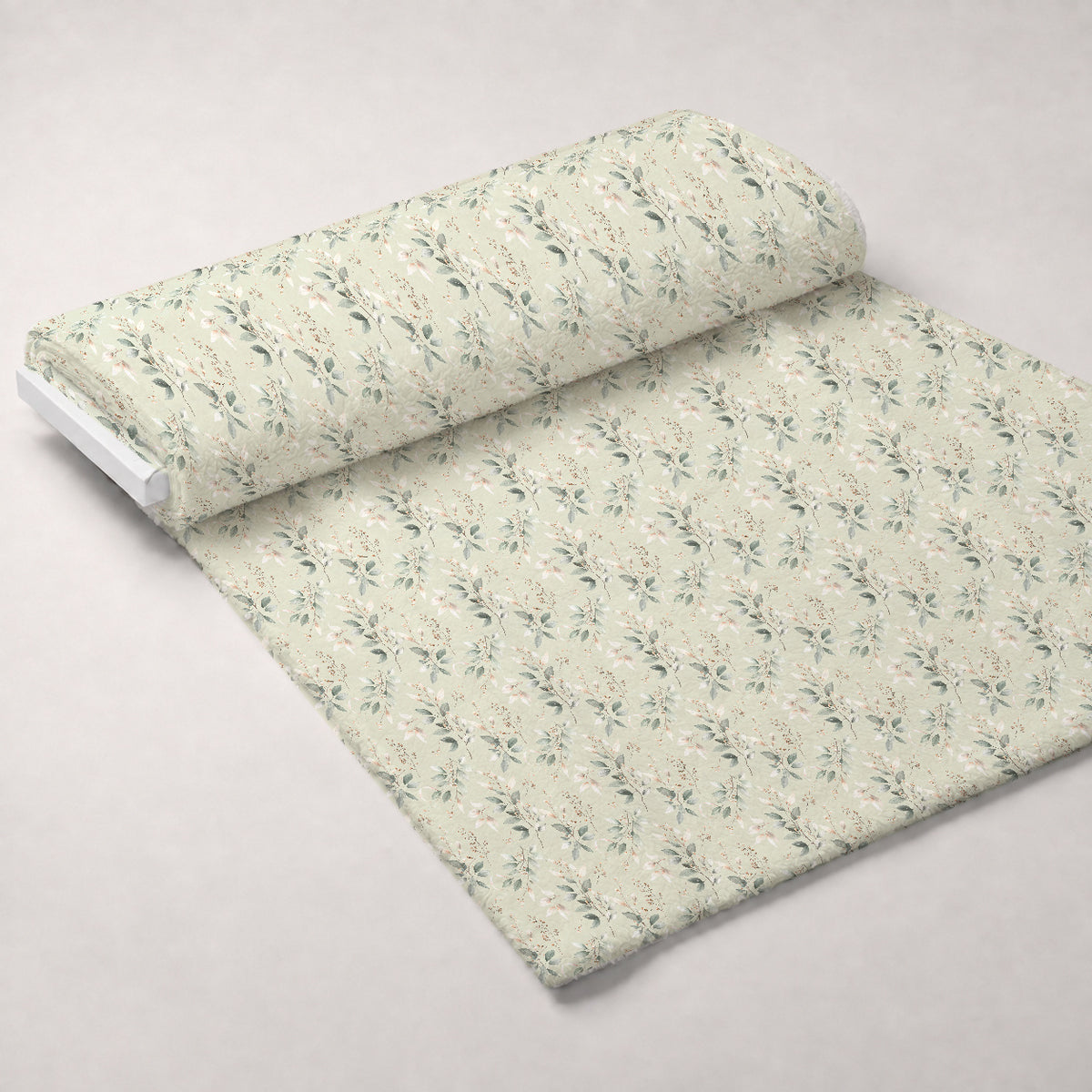 Whispering Winter Botanicals Pattern 12 Minky Fabric — plush minky unrolled bolt preview (mv-minky-v1:bolt)
