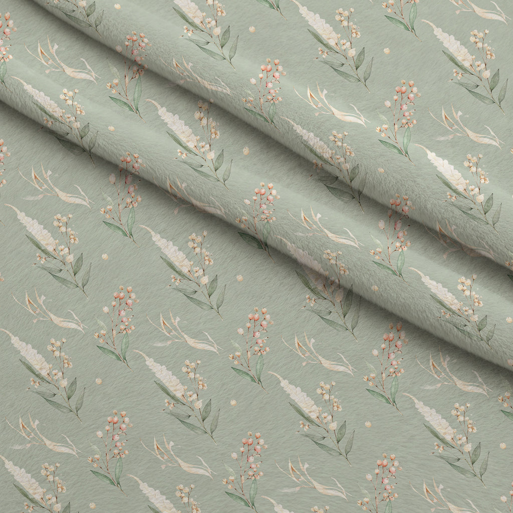 Whispering Winter Botanicals Pattern 14 Minky Fabric — plush minky folded close-up preview (mv-minky-v1:lying)