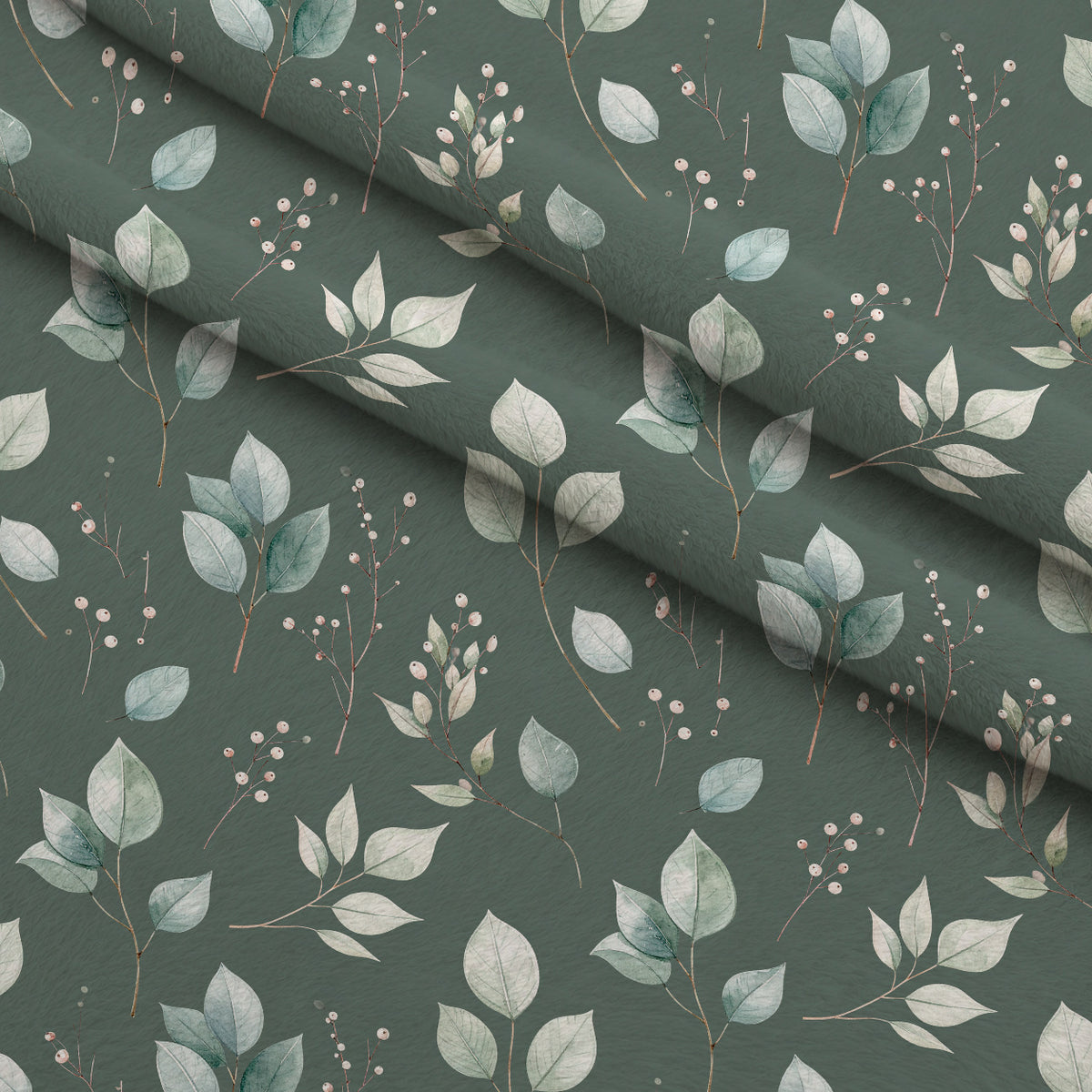 Whispering Winter Botanicals Pattern 19 Minky Fabric — plush minky folded close-up preview (mv-minky-v1:lying)