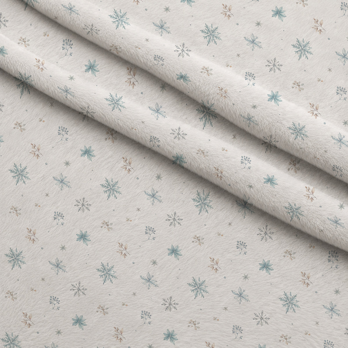 Whispering Winter Botanicals Pattern 21 Minky Fabric — plush minky folded close-up preview (mv-minky-v1:lying)
