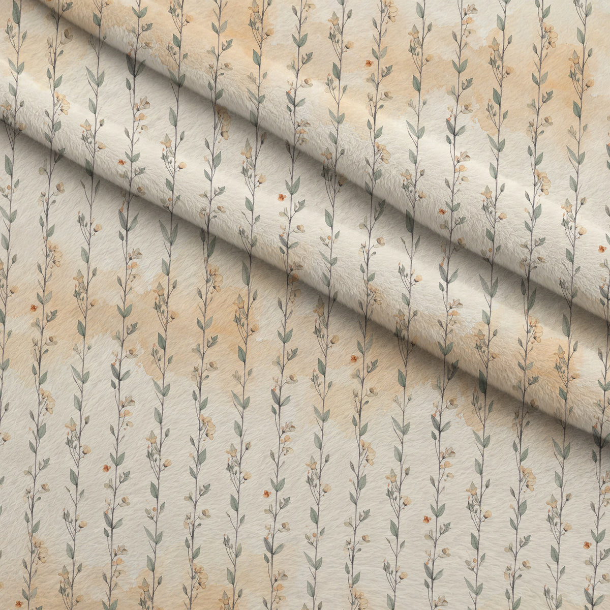 Whispering Winter Botanicals Pattern 3 Minky Fabric — plush minky folded close-up preview (mv-minky-v1:lying)