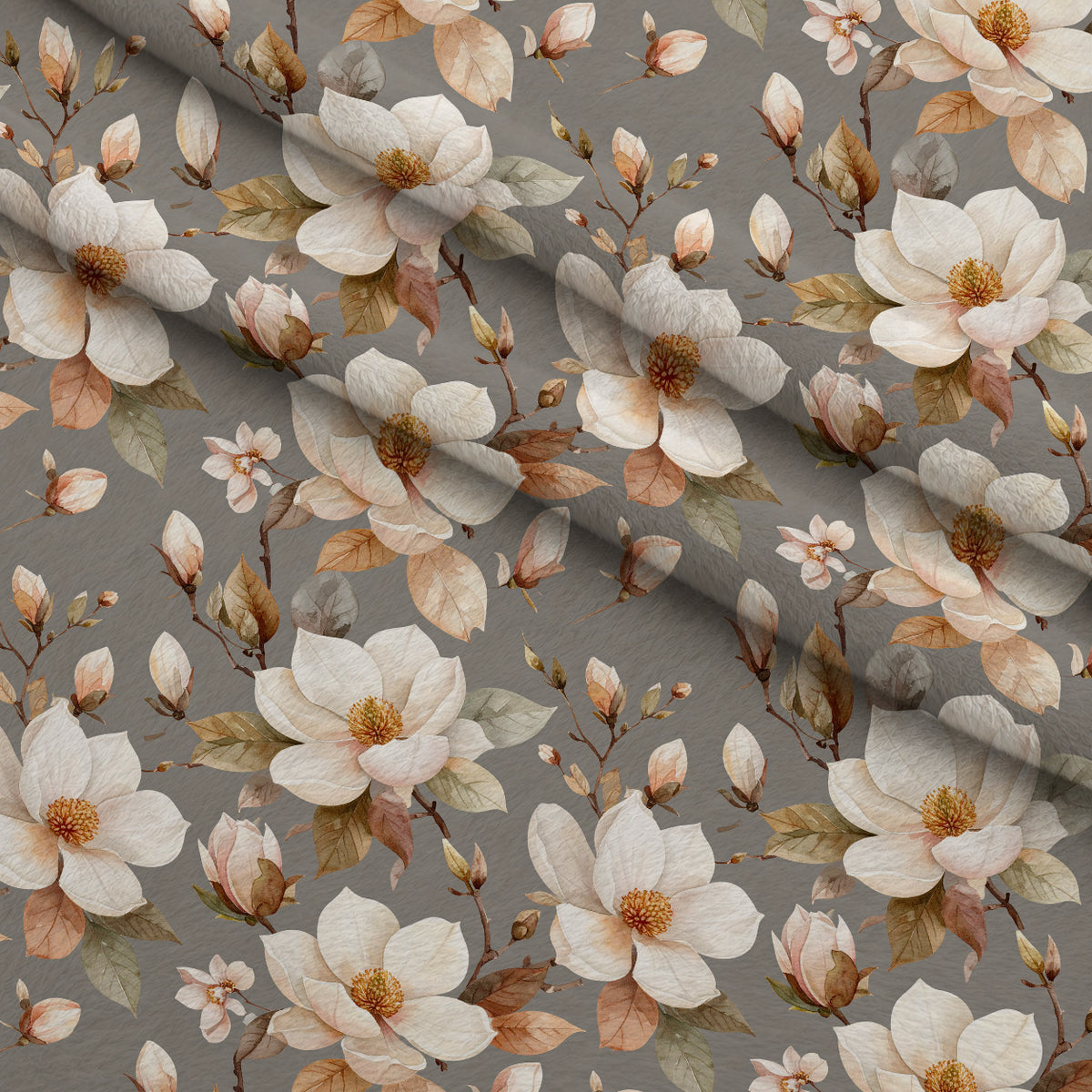 Whispering Winter Botanicals Pattern 5 Minky Fabric — plush minky folded close-up preview (mv-minky-v1:lying)
