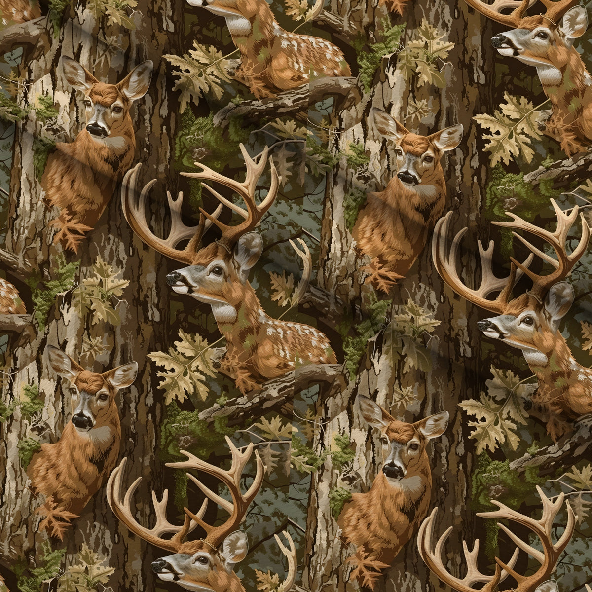 Whitetail Woods Pattern 10 Minky Fabric — plush minky folded close-up preview (mv-minky-v1:lying)