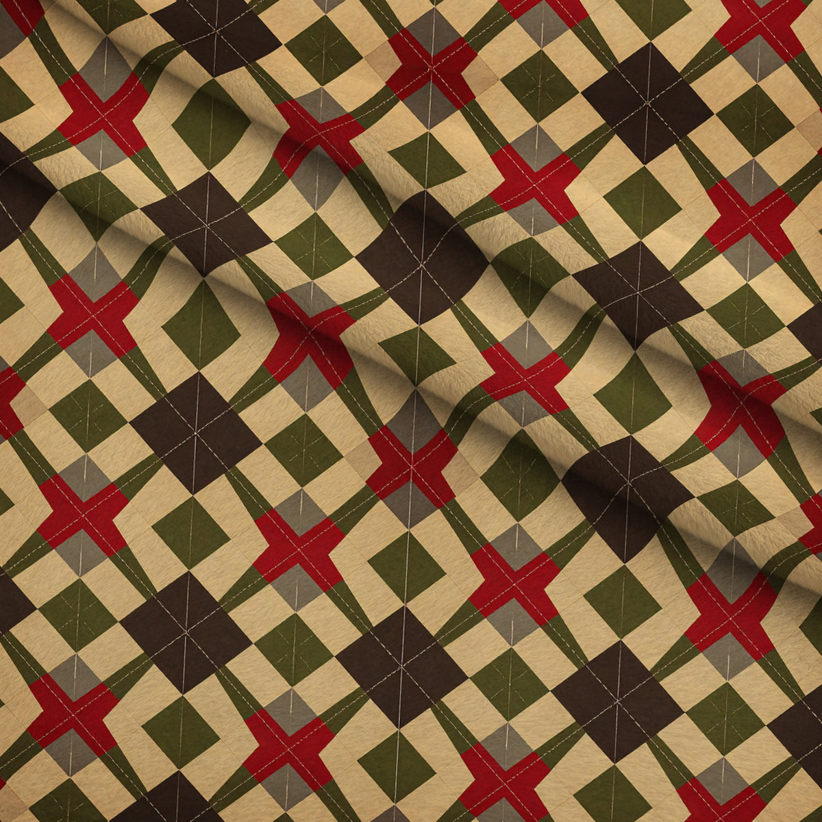 Winter Star Parade Pattern 11 Minky Fabric — plush minky folded close-up preview (mv-minky-v1:lying)