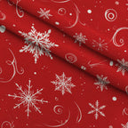 Winter Star Parade Pattern 14 Minky Fabric — plush minky folded close-up preview (mv-minky-v1:lying)