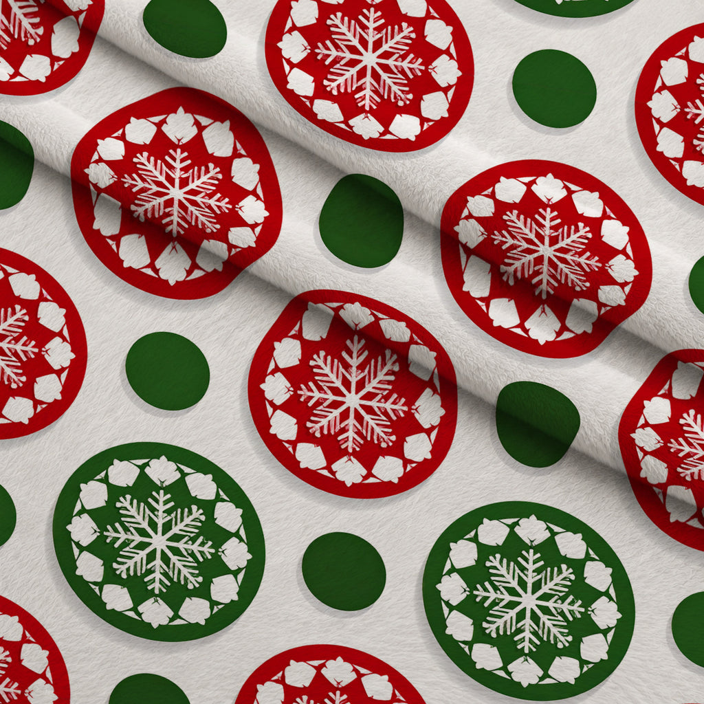 Winter Star Parade Pattern 16 Minky Fabric — plush minky folded close-up preview (mv-minky-v1:lying)
