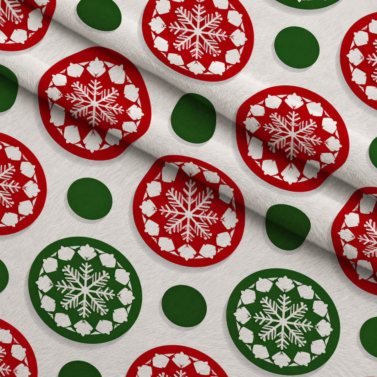 Winter Star Parade Pattern 16 Minky Fabric — plush minky folded close-up preview (mv-minky-v1:lying)