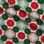 Winter Star Parade Pattern 5 Minky Fabric — plush minky folded close-up preview (mv-minky-v1:lying)