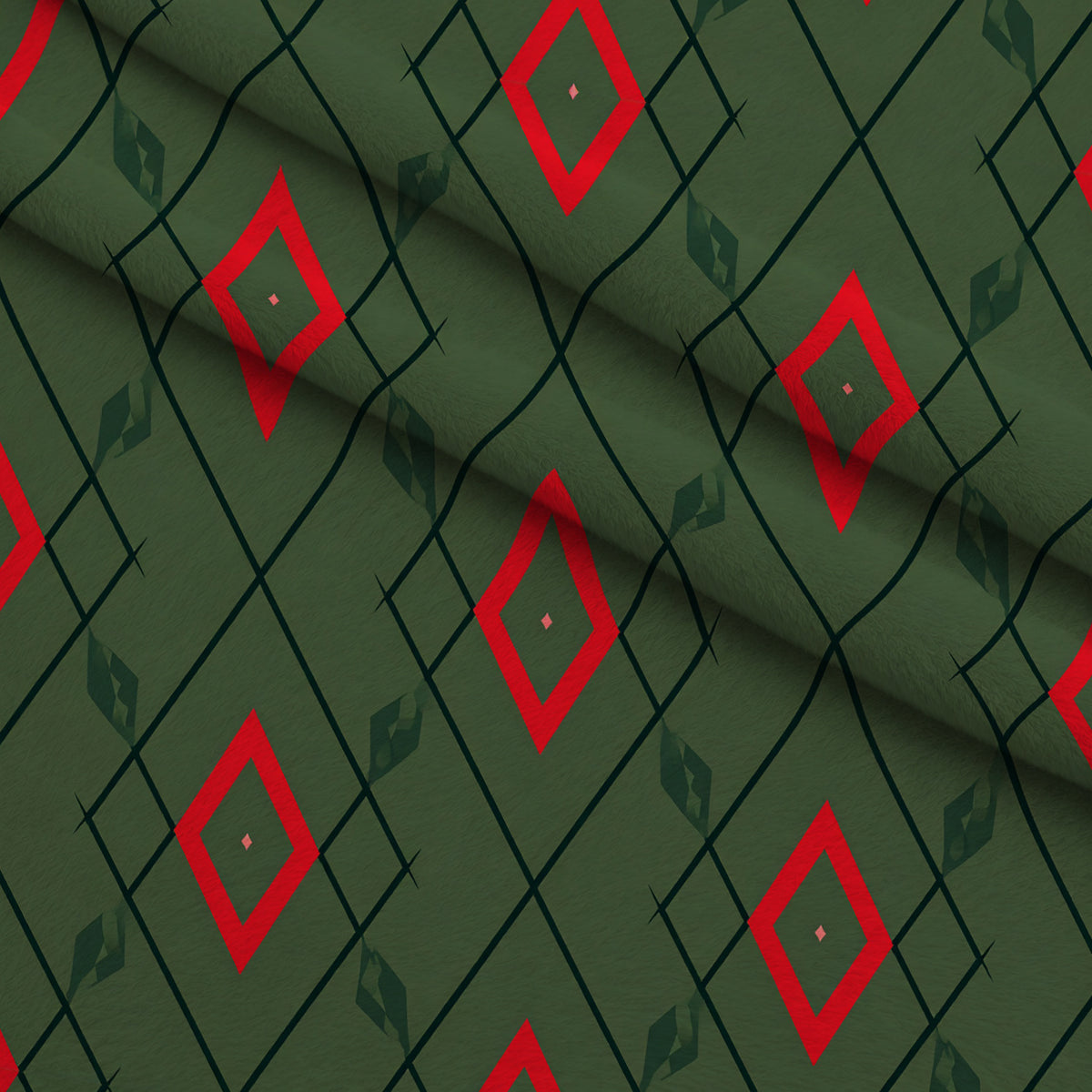 Winter Star Parade Pattern 6 Minky Fabric — plush minky folded close-up preview (mv-minky-v1:lying)
