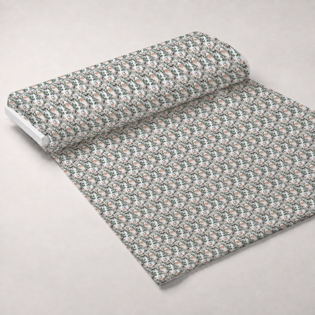 Winter Wonderland Whispers Pattern 3 Minky Fabric — plush minky unrolled bolt preview (mv-minky-v1:bolt)