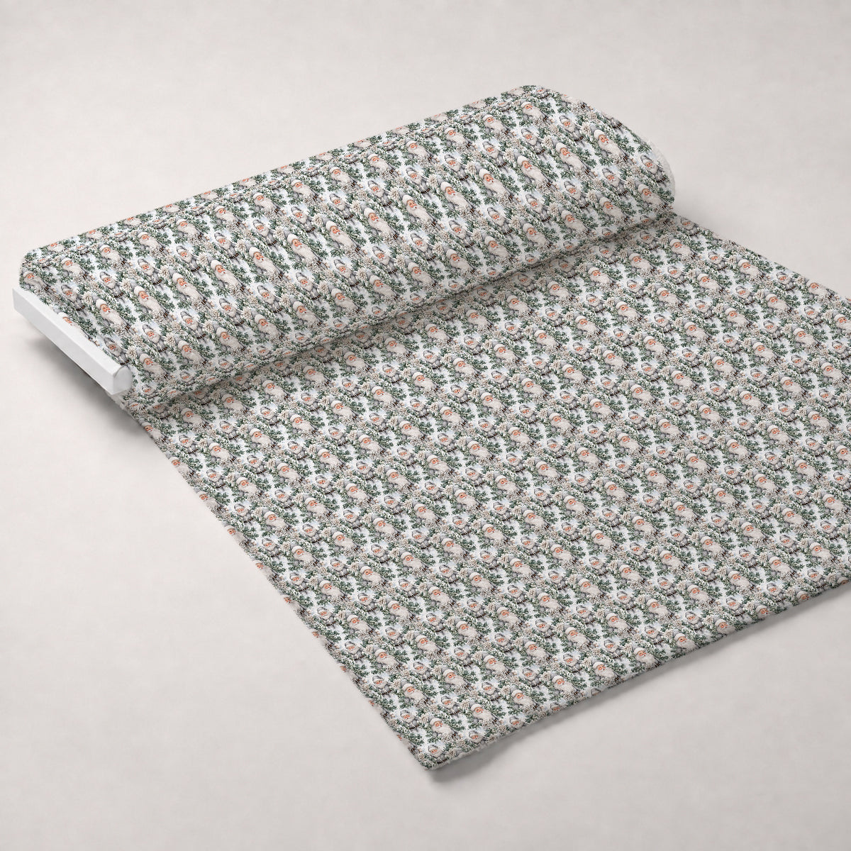 Winter Wonderland Whispers Pattern 3 Minky Fabric — plush minky unrolled bolt preview (mv-minky-v1:bolt)