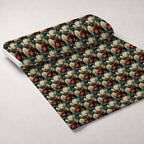 Winterberry Blooms Pattern 1 Minky Fabric — plush minky unrolled bolt preview (mv-minky-v1:bolt)